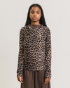 BASERANGE Classic Bamboo Fiber and Cotton Long Sleeve T-Shirt Collection Crew Neck Base Shirt French BAS-TTLS-BLP-AU25-LEOPARD (TOLS-BL-000 TTLS)